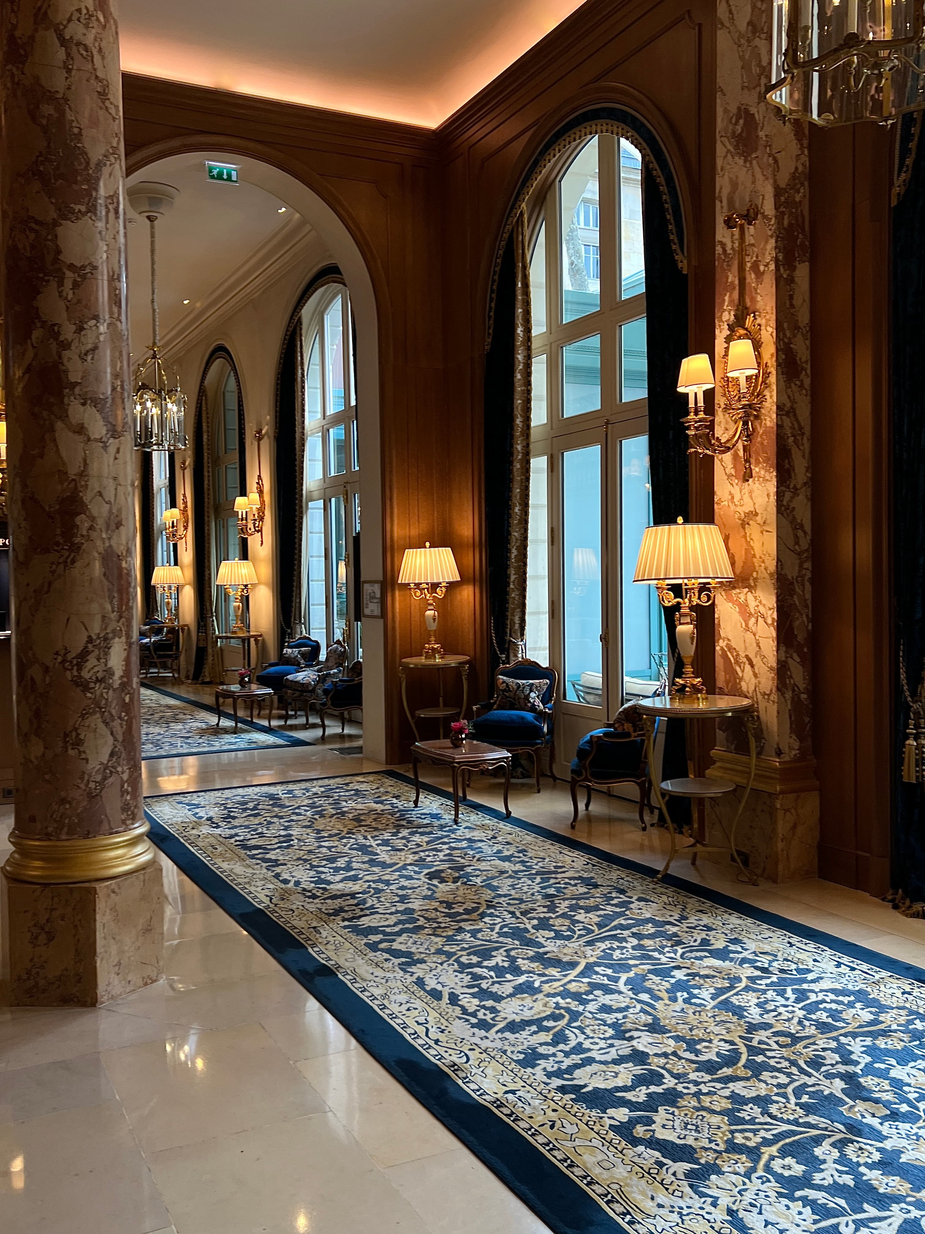 Ritz Paris lobby corridor